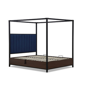 BELGRAVIA Contemporary Metal Postal Ottoman <b>Bed</b> <b>Frame</b> Single King <b>Queen</b> <b>Sizes</b> Home Use Underbed Storage Steel Bedroom Modern - Product Image 3