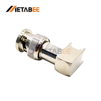 Connecteur de carte PCB à angle droit mâle BNC 50 Ohm 4GHz RF prise coaxiale pour la vidéosurveillance et l'instrumentation