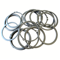 DIN472/DIN471/DIN6799 Anneaux de retenue en acier inoxydable AISI420, finition zinc clair/zinc jaune/noir