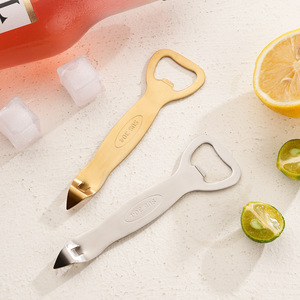 Ouvre-bouteille et ouvre-bocal double tête en acier inoxydable, outil manuel écologique, facile à utiliser et peu exigeant en énergie, pour bière, vin, soda - Product Image 3