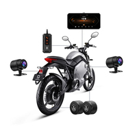 Navigation GPS pour moto de 6,25 pouces, CarPlay sans fil, Android Auto, TPMS, BSD, détection d'angle mort, conduite à moto, garantie d'un an