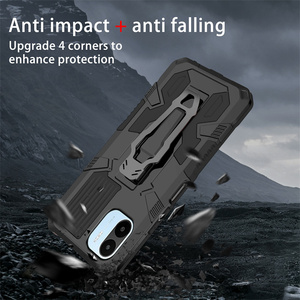 Étui de téléphone magnétique pour Xiaomi 11T <span class=keywords><strong>Pro</strong></span>/11 Lite/<span class=keywords><strong>Poco</strong></span> X5 X4 M4 M3 <span class=keywords><strong>Pro</strong></span> C40, protection anti-chute, béquille, airbag - Product Image 4
