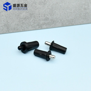 Shengyuan Furniture Spring Telescopic Rotary Shaft Support Black Plastic Connector <b>Cabinet</b> Partition Pin - Product Image 3