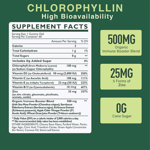 Compléments alimentaires en gommes de chlorophylle bio, véganes, sans sucre, saveur naturelle, 100 mg, pour la détoxification corporelle et les antioxydants, vente en gros sur mesure - Product Image 6