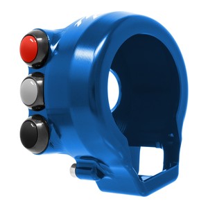 Cubierta de control del acelerador con interruptor integrado en el manillar para Aprilia TUONO 660 (Azul) - Product Image 3
