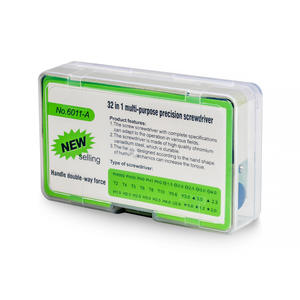 Jeu de tournevis 32 en 1 en acier inoxydable, outil de réparation polyvalent pour montres, téléphones, électronique, kit de bricolage - Product Image 4