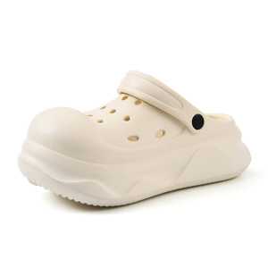 Crocs pour femmes, sandales d'été d'extérieur antidérapantes à bout fermé, semelle épaisse en EVA, respirantes, anti-odeurs, rehaussantes, pour la plage - Product Image 5
