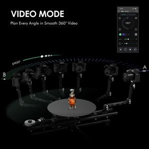 แท่นหมุนมอเตอร์ไฟฟ้า RAUBAY 360 องศา (รุ่นโปร) สำหรับถ่ายวิดีโอเชิงพาณิชย์, สแกน 3 มิติ, ถ่ายภาพแบบไทม์แลปส์-360SP - Product Image 3