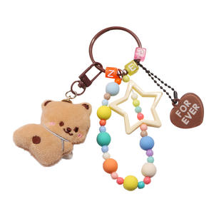 ใหม่น่ารักการ์ตูนตุ๊กตาพวงกุญแจจี้หัวใจสีสันสดใสอุปกรณ์เสริมตกแต่งเคสหูฟัง Q1385 ยี่ห้อ - Product Image 5