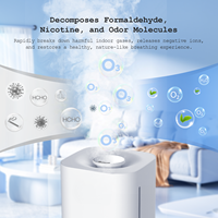Purificateur d'air pour salon avec brume d'ozone, humidification et purification 2-en-1 avec générateur d'ozone