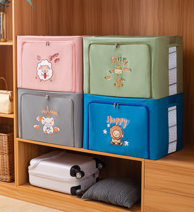 Contenedores Oxford plegables para almacenamiento de ropa, bolsas organizadoras, contenedor con marco de acero - Product Image 2