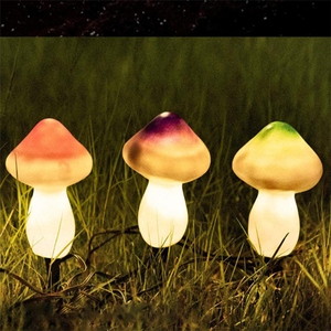 새로운 제품 야외 태양 통로 조명 <span class=keywords><strong>3</strong></span> 헤드 버섯 모양의 태양 지상 플러그 Led 램프 정원 통로 산책로 - Product Image 5