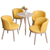 Achetez un ensemble de table à manger en bois moderne et simple pour petite maison, table basse avec pieds en bois, mesas e cadeiras, tables et chaises