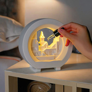 Santorini sáng tạo đá hương liệu sậy khuếch tán thiết lập ánh sáng ban đêm trang trí hương thơm Hộp Quà Tặng dropshipping tinh dầu thích hợp - Product Image 1