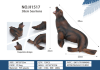 Venta al por mayor de PVC sólido simulación Vida Marina León marino modelo criatura marina juguetes figuritas de animales juguetes para niños