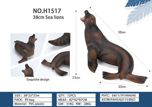 Toptan katı PVC simülasyon deniz yaşamı deniz aslan modeli deniz yaratık oyuncaklar hayvan figürleri çocuk için oyuncak - Product Image 5