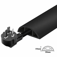 Protector de Cables Autoadhesivo para Piso, Canal Flexible para Gestión de Cables, 30mm X 10mm