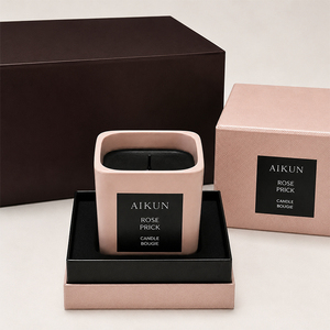 Bougie en cire de soja AIKUN prête à la vente, emballage de marque, logo personnalisé, parfum d'ambiance pour la maison, bougies parfumées pour cadeaux d'entreprise - Product Image 2