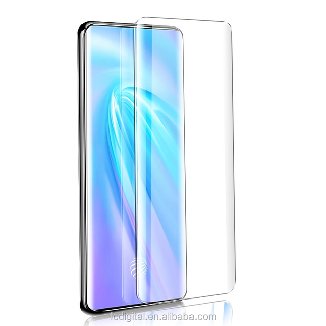 HD Clear Anti Scratch UV Screen Protector for VIVO V30 Pro V29 3D Curved UV Tempered Glass Screen Protector