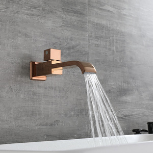 New Design Chrome 180 Degree Brass Spout Single Handle Ceramic Rain <b>Spray</b> Patterns Wall-<b>Mounted</b> HD-390 Brass Spout - Product Image 3