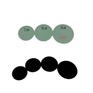 Sous-verre rond en silicone personnalisable avec logo imprimé 7cm/8cm/9cm, isolant, antidérapant, anti-brûlure, promotionnel pour le thé - Product Image 4