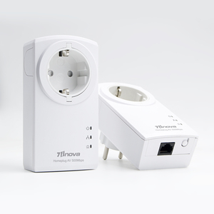 7Inova AV500 HomePlug AV tiêu chuẩn Passthrough Powerline <span class=keywords><strong>Ethernet</strong></span> <span class=keywords><strong>Adapter</strong></span> Kit với Built-in Schuko FR ổ cắm - Product Image 4
