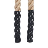 Corde de combat en jute de 1,5 et 2 pouces de diamètre, longueurs de 30, 40 et 50 pieds, cordes robustes pour entraînement à domicile, équipement de fitness et d'exercice