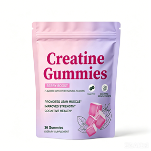 HKY OEM Creatine <b>Gummies</b> Berry Boost - Promotes Lean Muscle, Improves Strength | 36 Sugar Free <b>Gummies</b> Dietary Supplement - Product Image 1