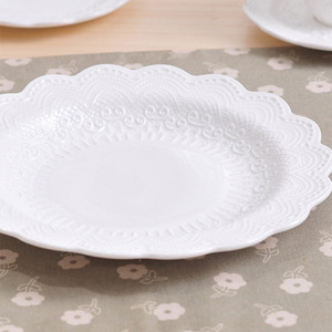 <span class=keywords><strong>Assiette</strong></span> en céramique ronde en relief de style européen de 8 pouces peinte à la main sous glaçure <span class=keywords><strong>couleur</strong></span> artisanat <span class=keywords><strong>assiette</strong></span> à Dessert gâteau aux fruits creux - Product Image 5
