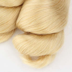 Prix d'usine direct, mèches de cheveux brésiliens vierges d'un seul donneur, couleur blonde 613, extensions de cheveux pour tissage, en vente, exportateurs - Product Image 6