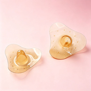 Protezione per Capezzoli in Silicone Alimentare per Gravidanza <span class=keywords><strong>e</strong></span> <span class=keywords><strong>Allattamento</strong></span>, a Forma di Cuore, con 4 Fori a Flusso Variabile, Anti-Morso, Ecologico - Product Image 2