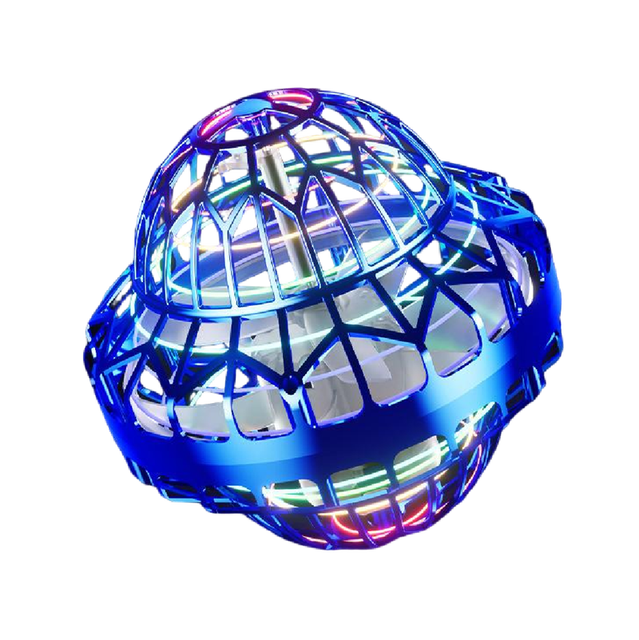 Flying Ball Toy Children's Flying Mini Drone Ball Universe Globe Glowing Boomerang Hovering Spinning Ball Gift