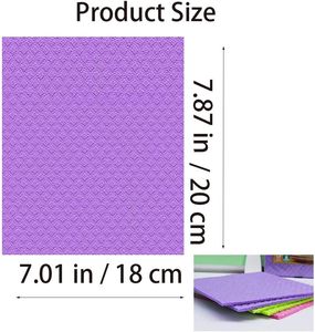 Dishcloths <b>Kitchen</b> Use Reusable Cleaning Cloths Cellulose Sponge Cloth Set - Product Image 2