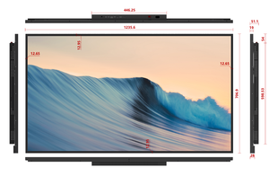 32 inch trong nhà siêu hẹp cạnh thức ăn nhanh quảng cáo kỹ thuật số màn hình Bảng menu Video Player văn bản hoạt hình OEM SDK hỗ trợ - Product Image 4