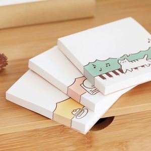 Custom Logo Printed Adhesive Note Pad Ins Cartoon <b>Cute</b> Sticky Notes Self-Adhesive Kawaii Paper <b>Notebook</b> - Product Image 4
