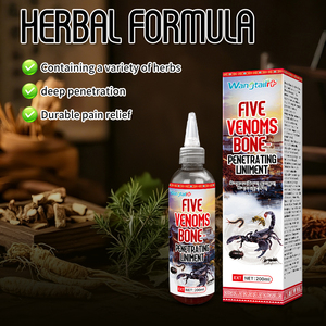 Five Venoms Líquido Herbal para el Cuidado Externo de Articulaciones y Músculos, Concentrado de Esencia Herbal Calmante, 200 ml - Product Image 3