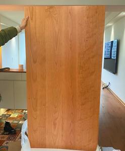 Panneau mural d'intérieur en écorce de chêne blanc naturel, panneau pressé - Product Image 1