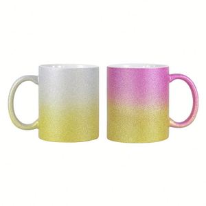 Taza de Café de Cerámica Creativa con Degradado Sublimado, 11 oz, Regalo Empresarial - Product Image 2