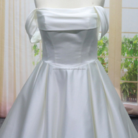 Nouvelle Arrivée Robes de Mariée Modernes en Satin Effet Illusion, Robes de Bal Élégantes, Sur Mesure, Grandes Tailles avec Traîne Royale
