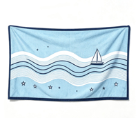 Personalized Custom High-quality 100% Cotton Printed Eco-friendly Water-absorbent Sand-proof Multi-functional Beach Towel