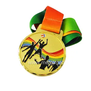 התאמה אישית של מדליון מדליות פרס זול מסגסוגת אבץ סרט מדליות טניס למדליה