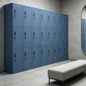 Armoire de rangement en métal de haute qualité pour salle de sport, école, bureau-Casiers en acier durables avec serrure à clé - Product Image 4
