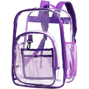 2022 Custom Clear Backpack School Bag For School