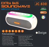 Diseña tu Propia Bocina Inalámbrica con Luces Intermitentes, Sonido Estéreo de Bajos Potentes, Mini Bocinas Bluetooth para Exteriores con RGB