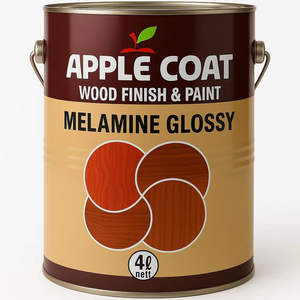 Peinture pour bois avec finition intérieure brillante en mélamine Apple Coat pour meubles haut de gamme - Product Image 1