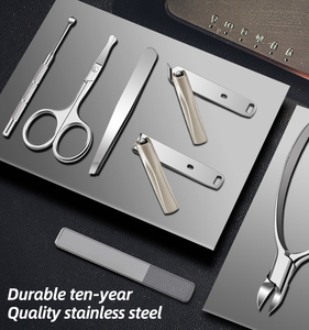 Kit de manucure personnalisé en cuir PU avec étui de rangement et sous-verre promotionnel - Product Image 3