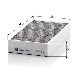 Pour filtre Mann CUK 2646-2 filtre à Air de cabine pour Mercedes Benz ML350 GL450 R350 voitures et camions produit de remplacement de qualité - Product Image 2