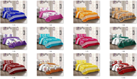 Set Sprei Quilted Mewah 4pcs 1 Quilt 1 Sprei Fitted 2 Sarung Bantal Grosir Pabrik