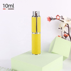 Hot Sale Empty Aluminum Glass Luxury <b>Mini</b> Leather Travel Bottom Directly Filled 10ml Atomizer <b>Perfume</b> Bottle - Product Image 4