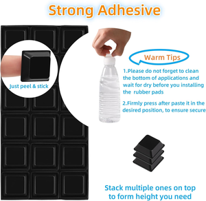 Topes de Goma Autoadhesivos para Manijas de Puerta, Protectores de Pared, Patas de Goma para Gabinetes de <span class=keywords><strong>Aislamiento</strong></span>, para Altavoces y Muebles - Product Image 6